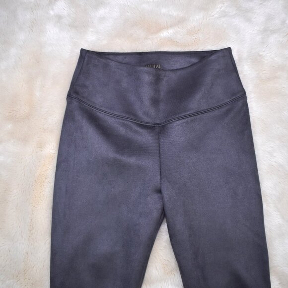 White House Black Market Faux Suede Runway Leggings Gray Size 4 Small - Picture 14 of 14
